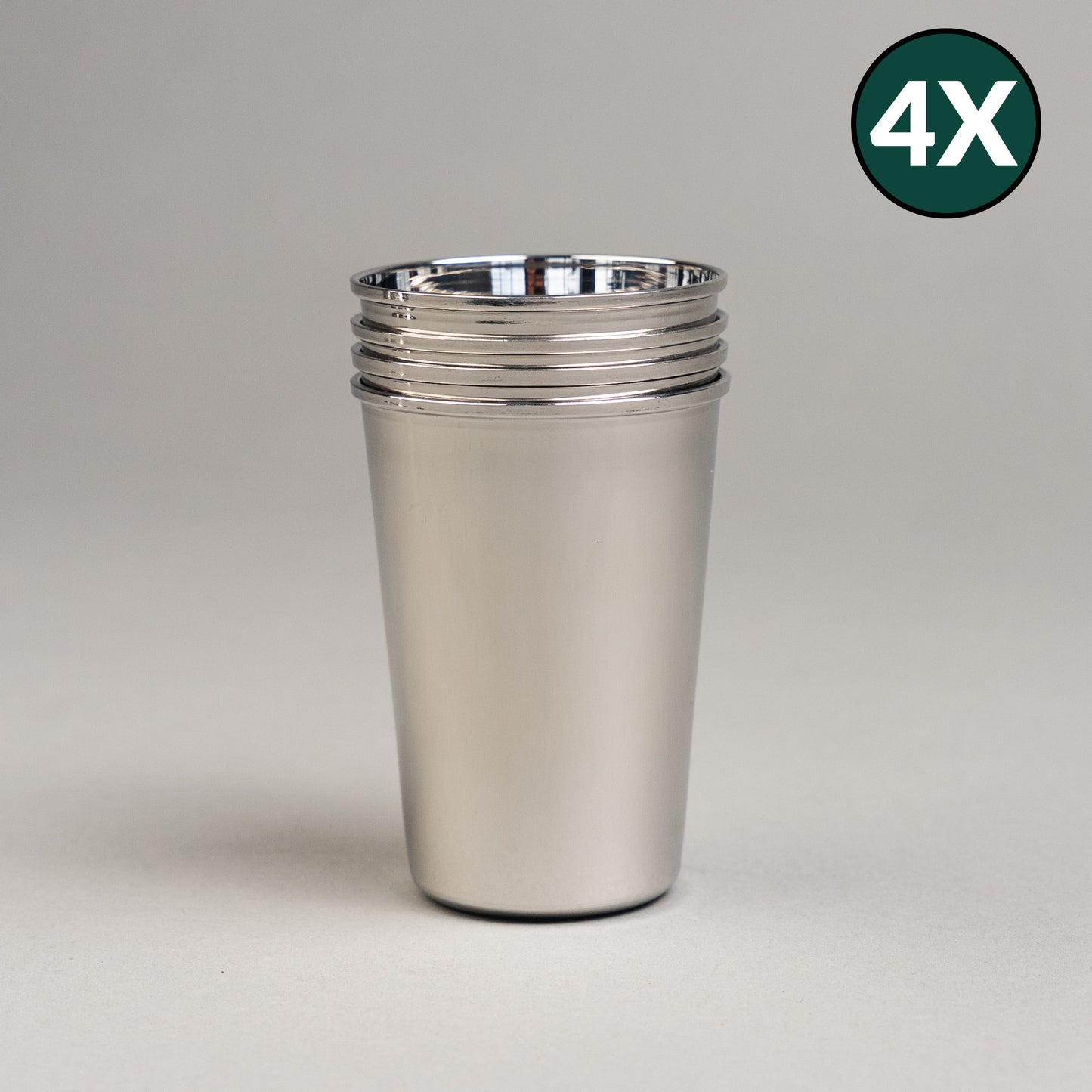 Edelstahl-Trinkbecher (4er-Set) – altes Modell