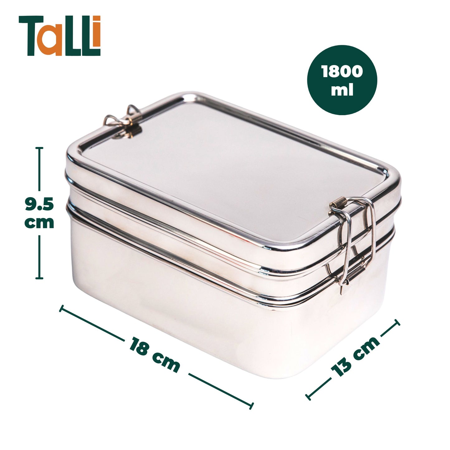 3-in-1 Edelstahl-Lunchbox