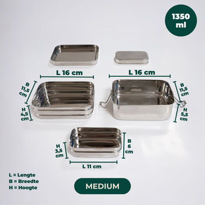 3-in-1 Edelstahl-Lunchbox