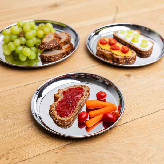 Essteller aus Edelstahl