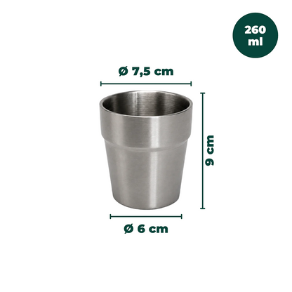 Edelstahl-Kinderbecher 260 ml (2er-Set)