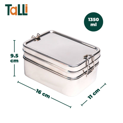 3-in-1 Edelstahl-Lunchbox