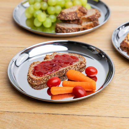 Essteller aus Edelstahl