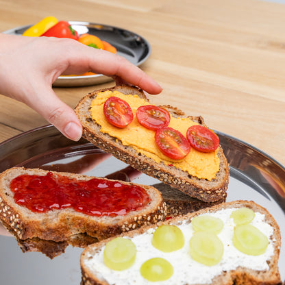 Essteller aus Edelstahl