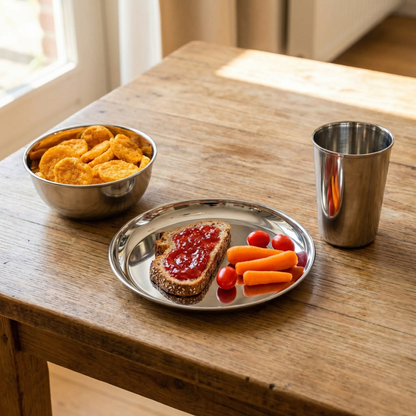 Camping-Set aus Edelstahl (RVS) (4 Personen)