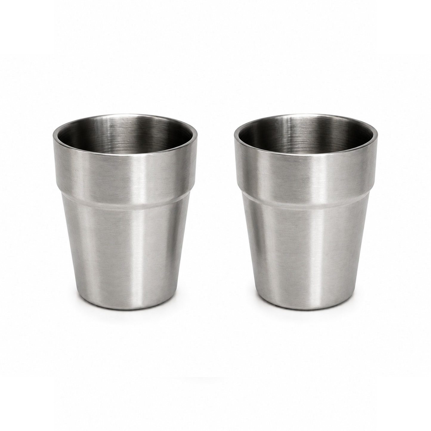 Edelstahl-Kinderbecher 260 ml (2er-Set)