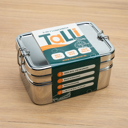 RVS bentobox met label